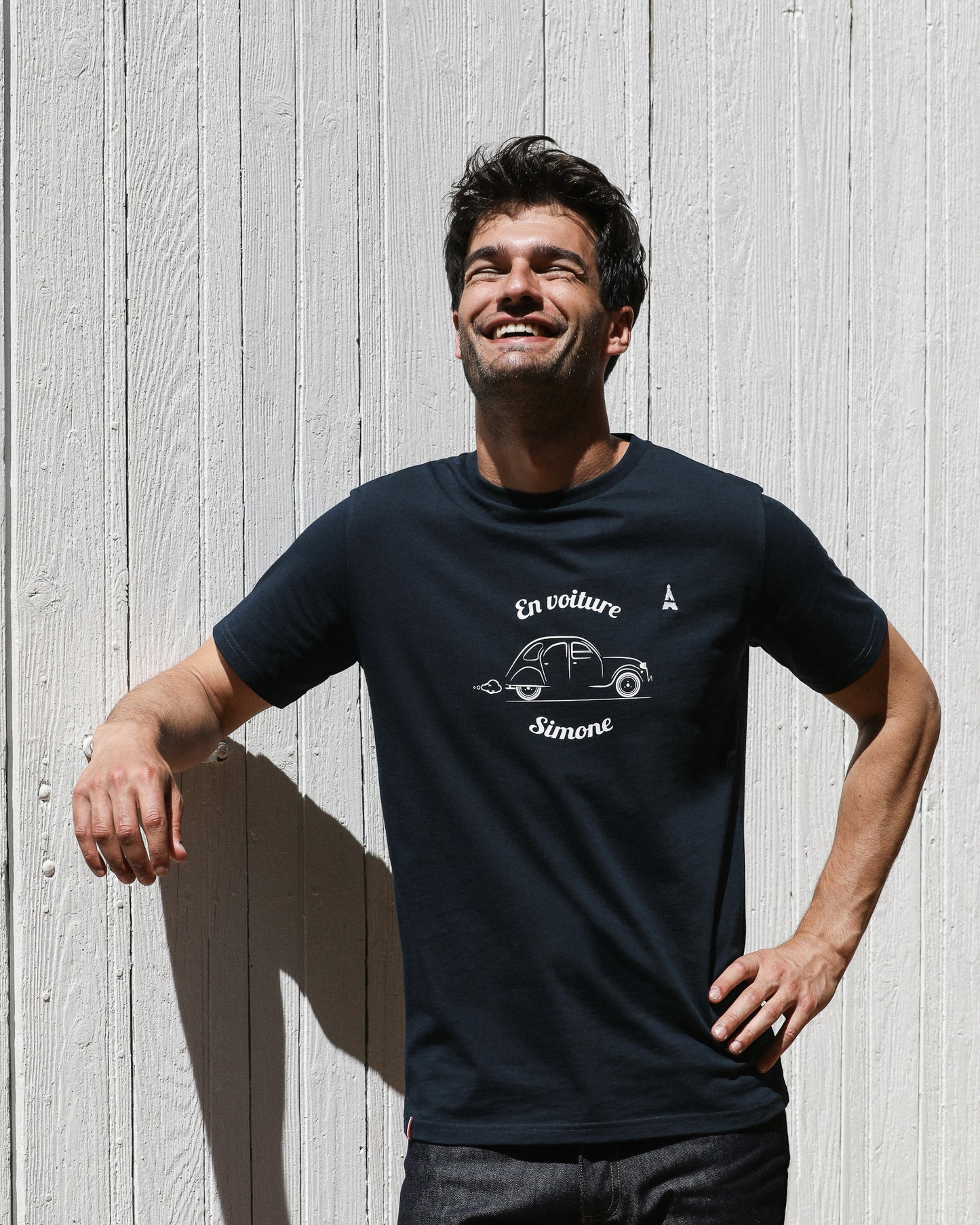 T-shirt homme coton bio | En voiture Simone