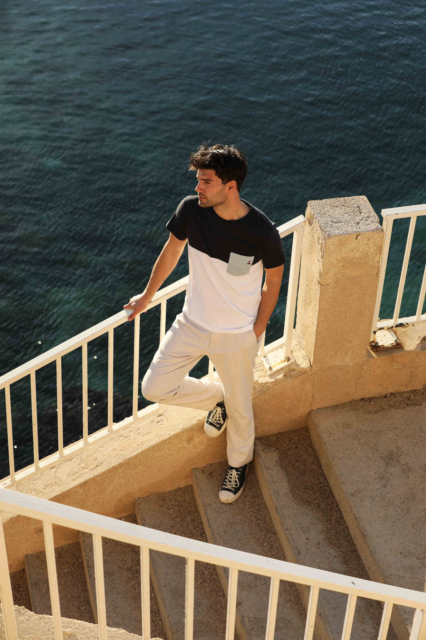 T-shirt coton bio | Cyriac | Saint James x Maison FT