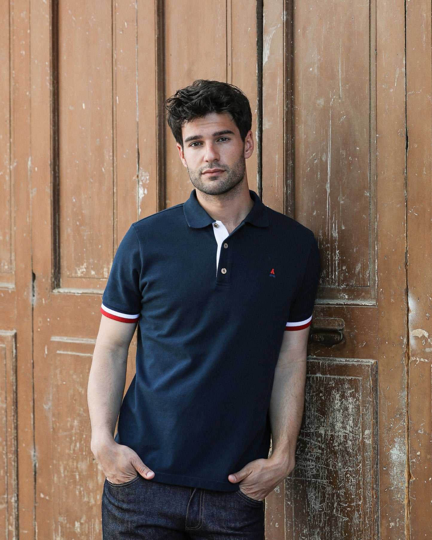 Polo Coton Bio Marine & Blanc | Paul