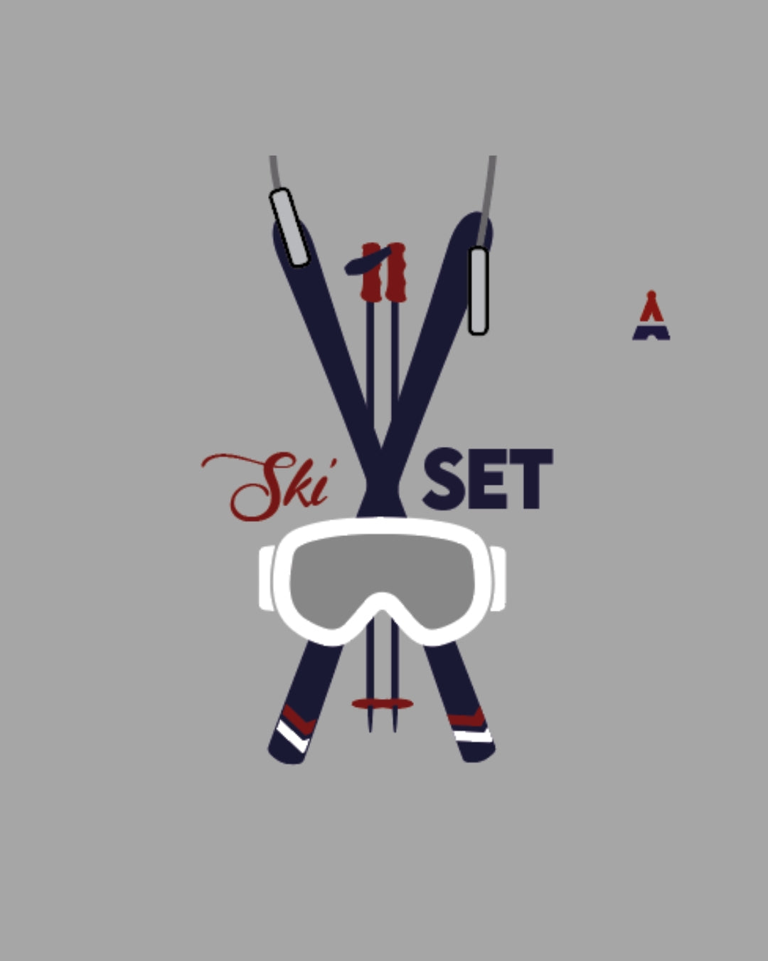 HOODIE SKI SET GRIS | COTON BIO | PRÉCOMMANDE
