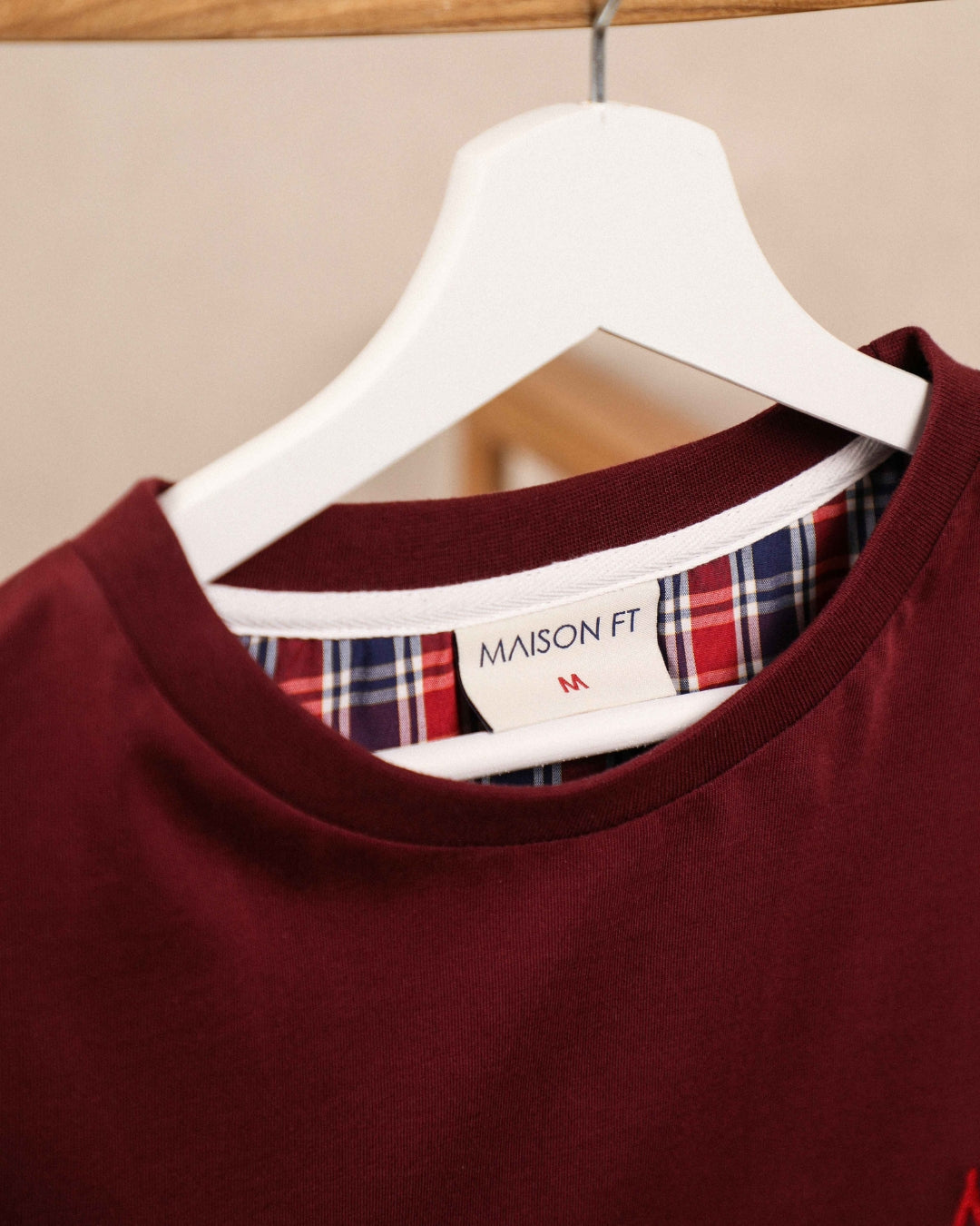 T-SHIRT HOMME BORDEAUX - COTON BIO