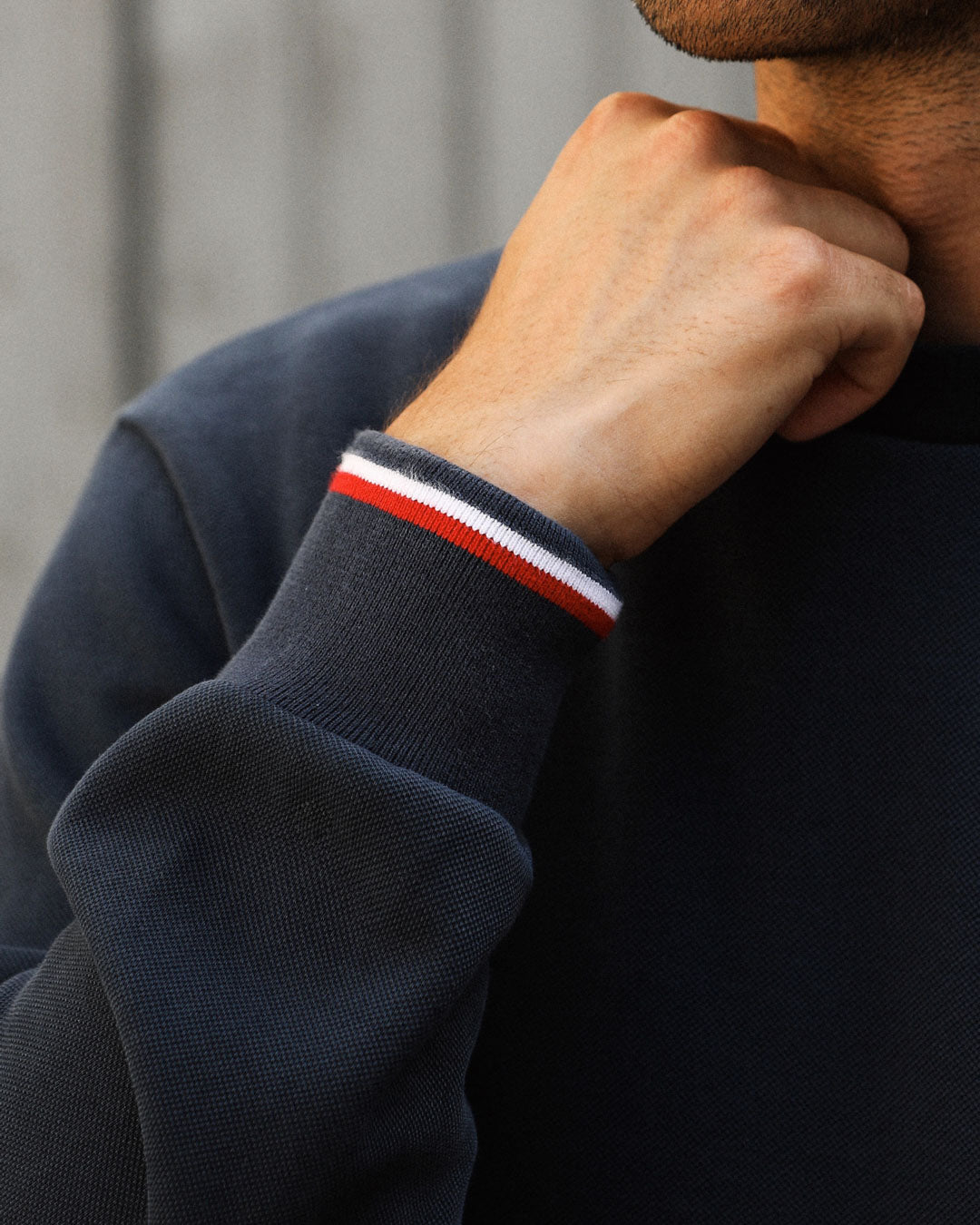 SWEATSHIRT MAILLE PIQUÉE HOMME JOSEPH - COTON BIO