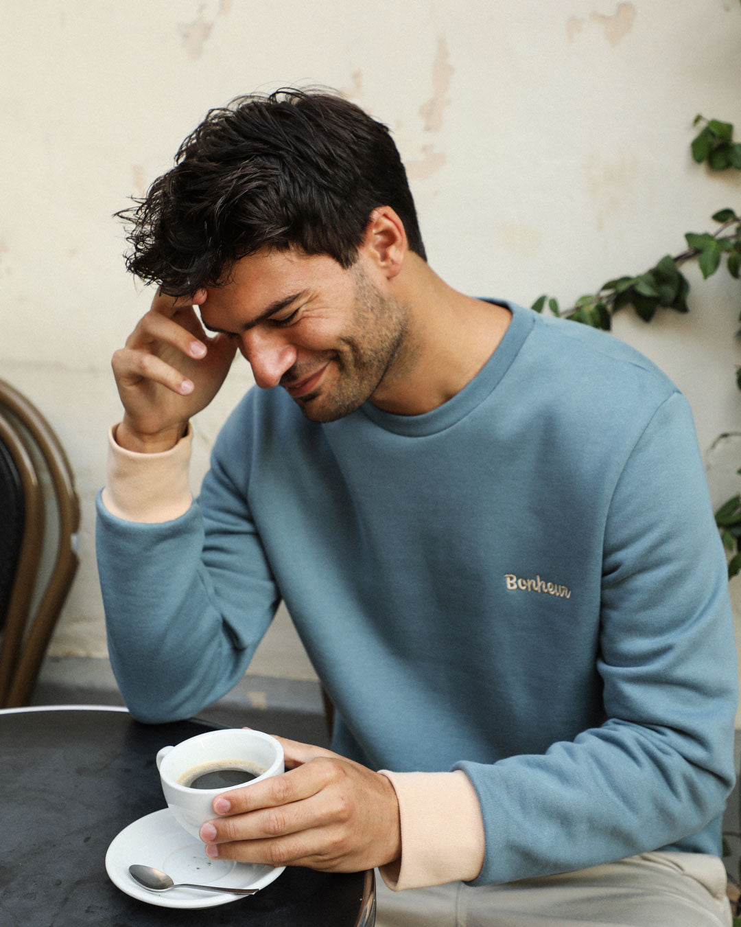SWEATSHIRT HOMME BONHEUR - COTON BIO