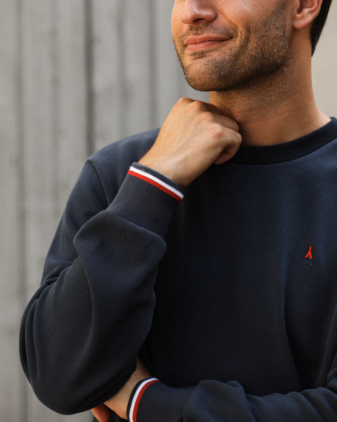 SWEATSHIRT MAILLE PIQUÉE HOMME JOSEPH - COTON BIO