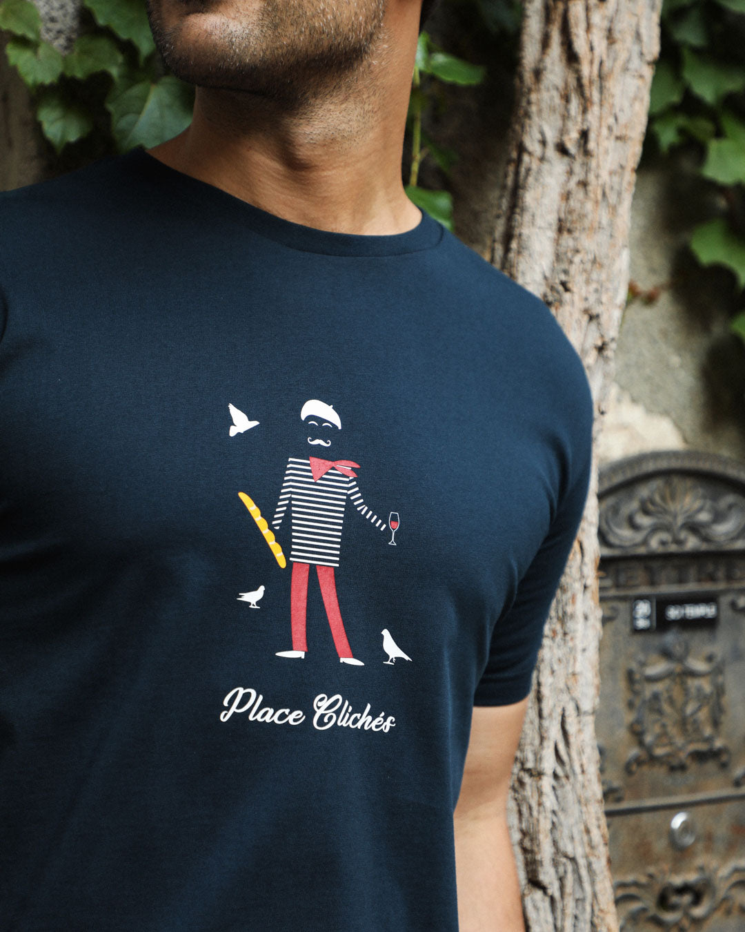 T-SHIRT HOMME PLACE CLICHÉ BLEU 2.0 - COTON BIO