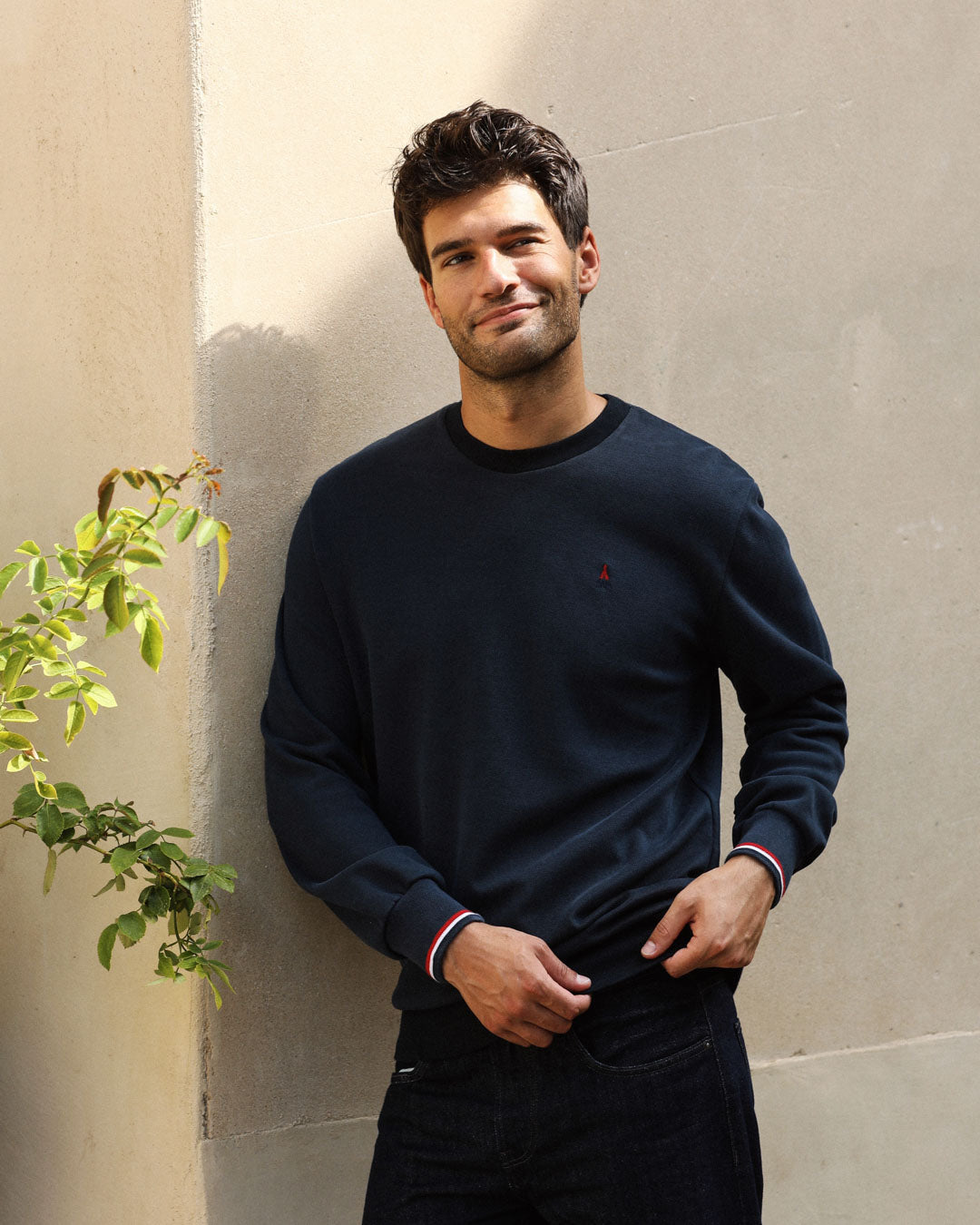 SWEATSHIRT MAILLE PIQUÉE HOMME JOSEPH - COTON BIO