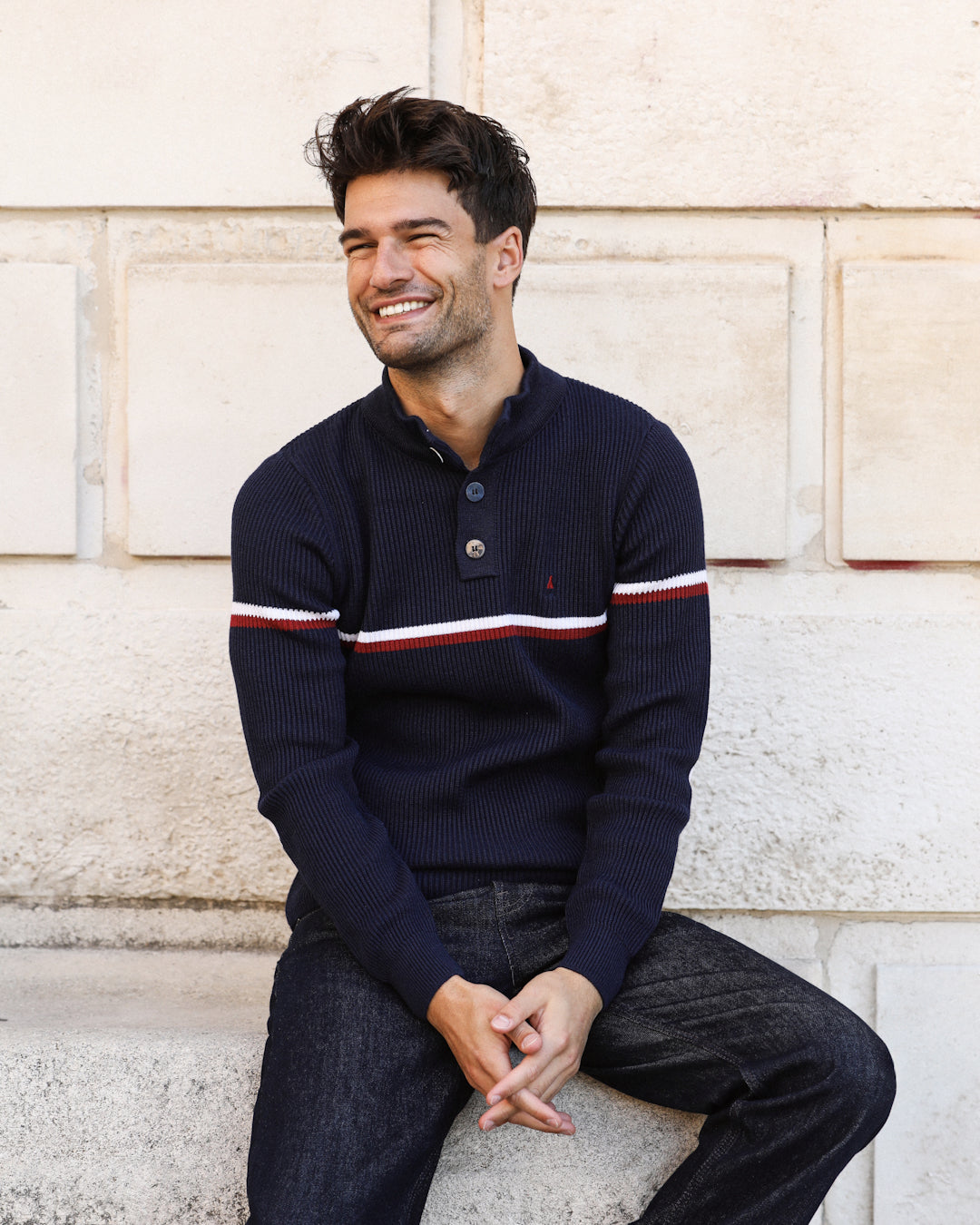 PULL TRICOTÉ EN FRANCE | LAINE MÉRINOS | JEAN-CLAUDE