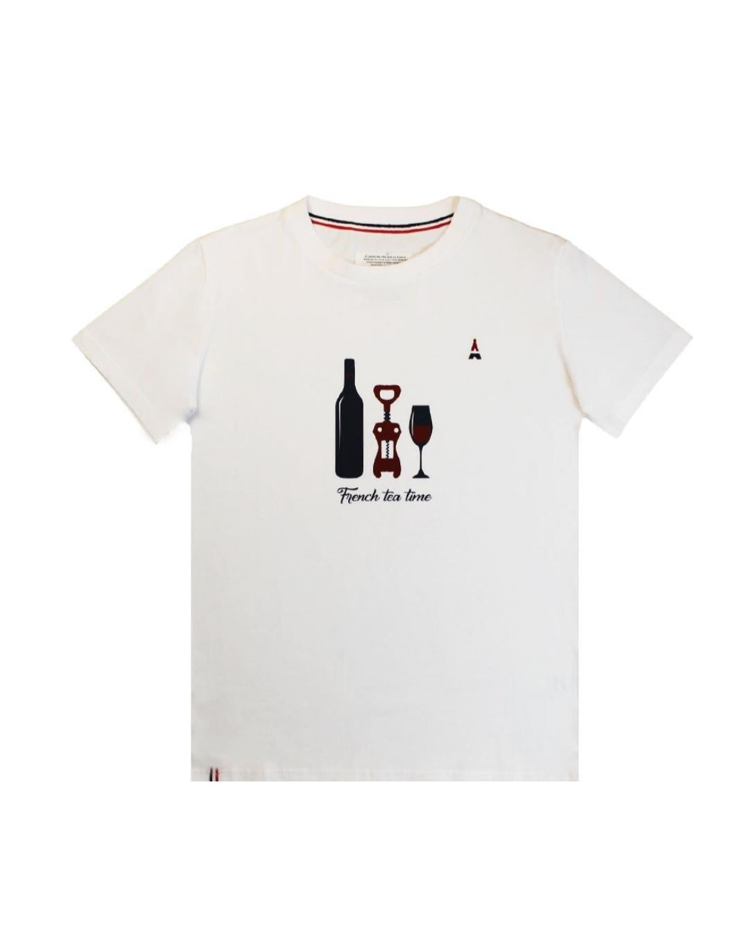 T-SHIRT APÉRO BLANC | COTON BIO