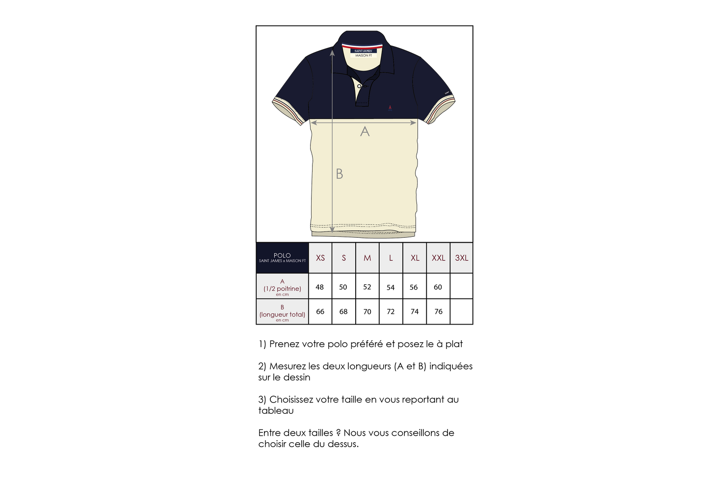 Polo coton bio | Armel | Saint James x Maison FT