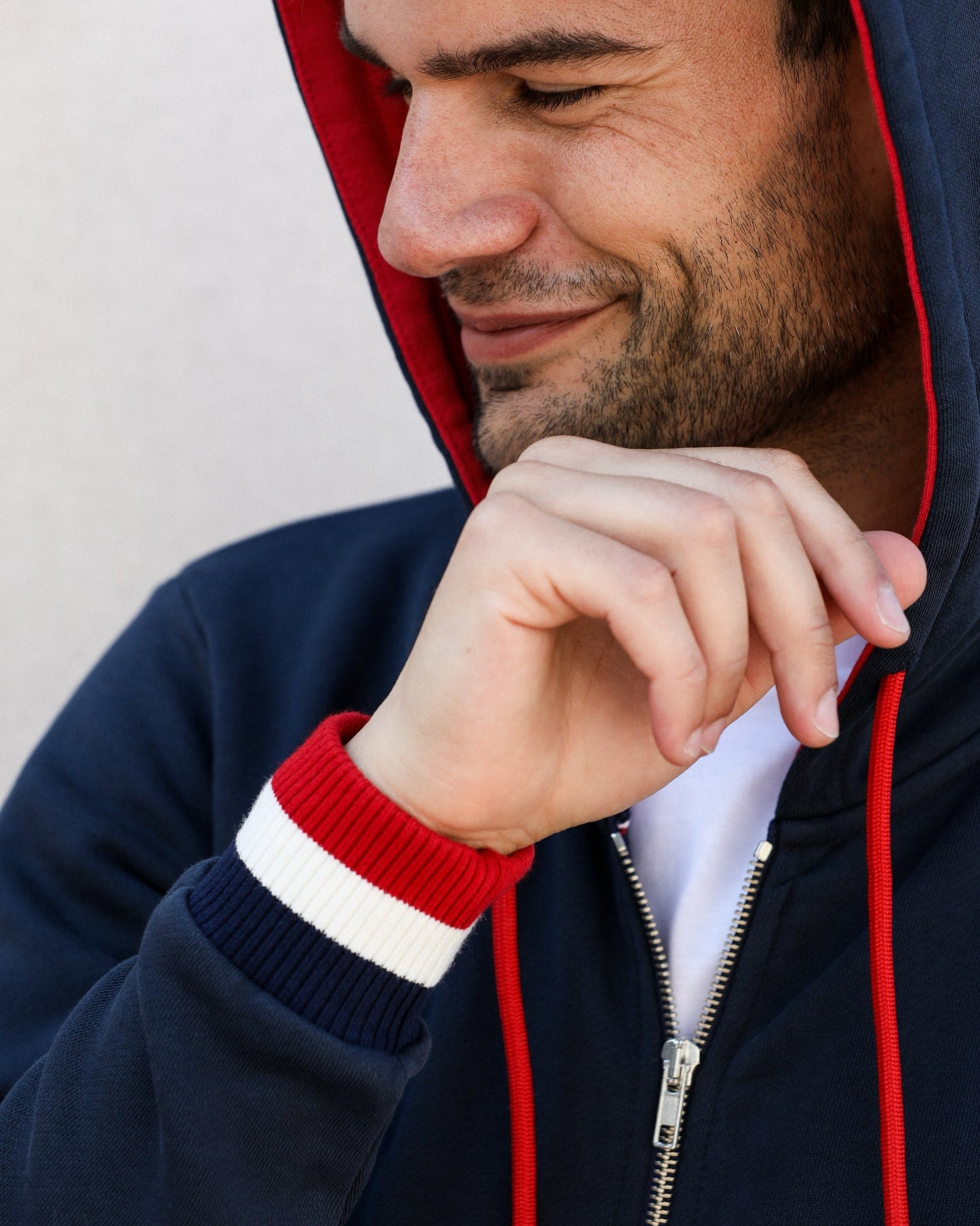 Veste zippé à capuche coton bio | Marius