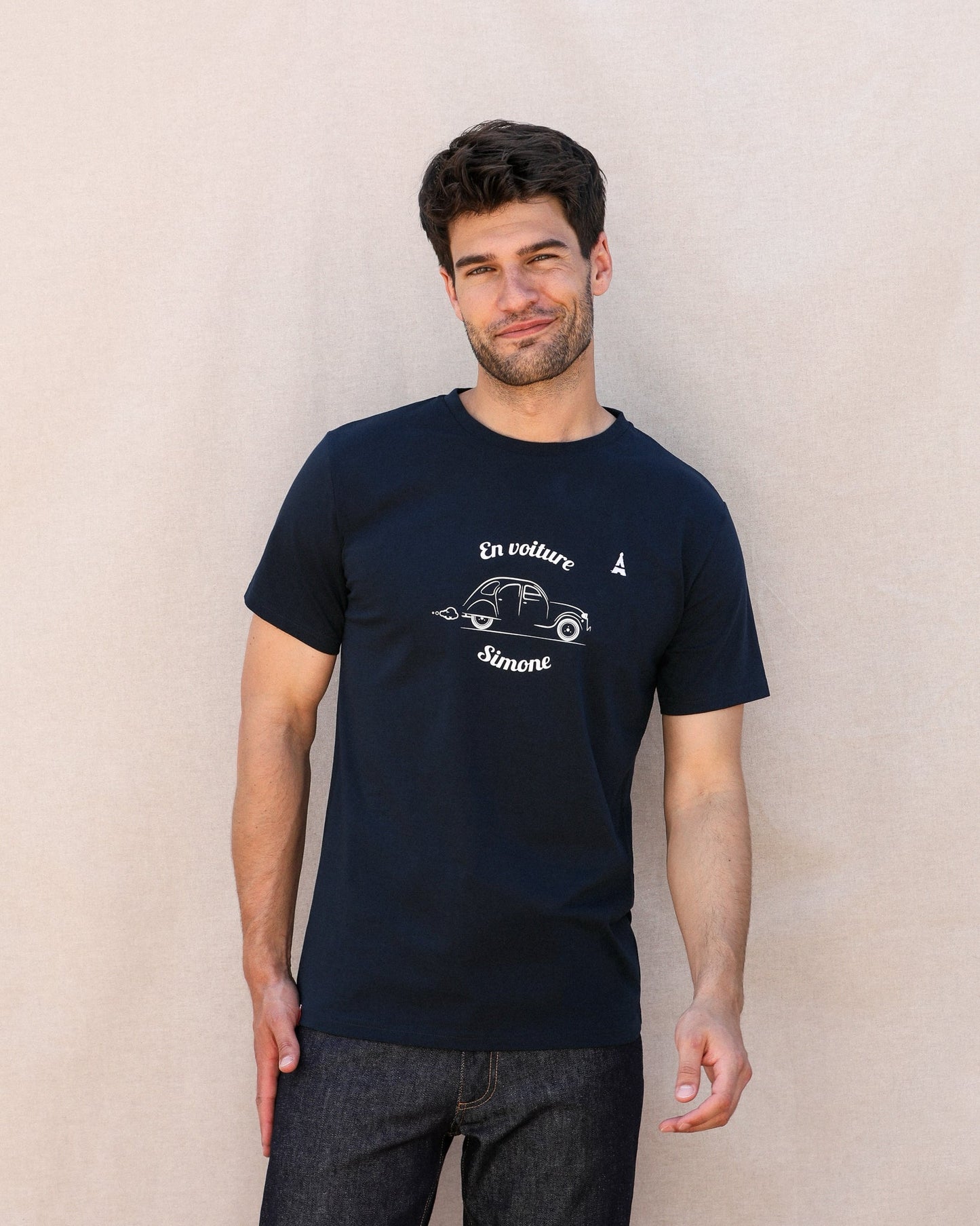 T-shirt homme coton bio | En voiture Simone