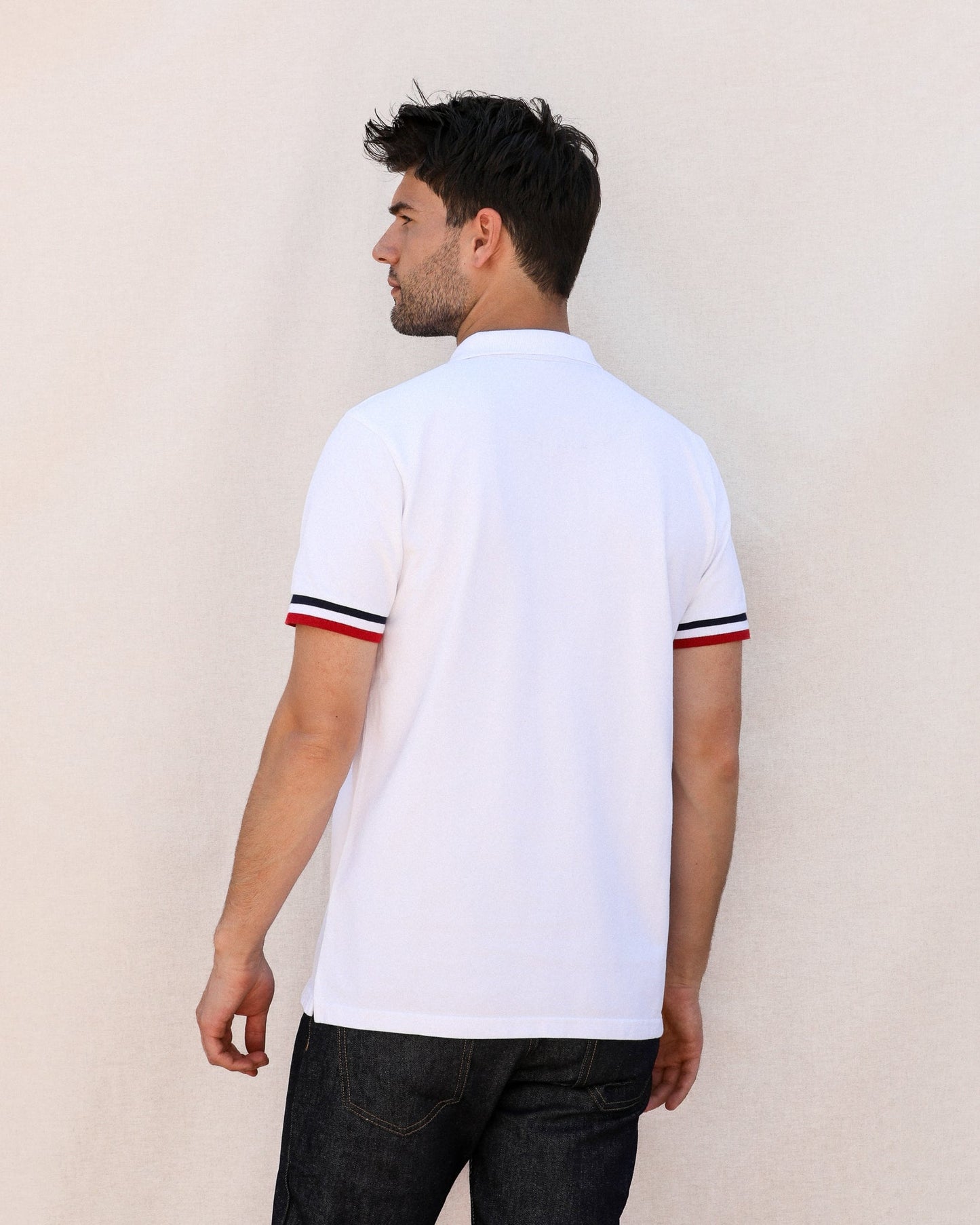 Polo Coton Bio Marine & Blanc | Paul