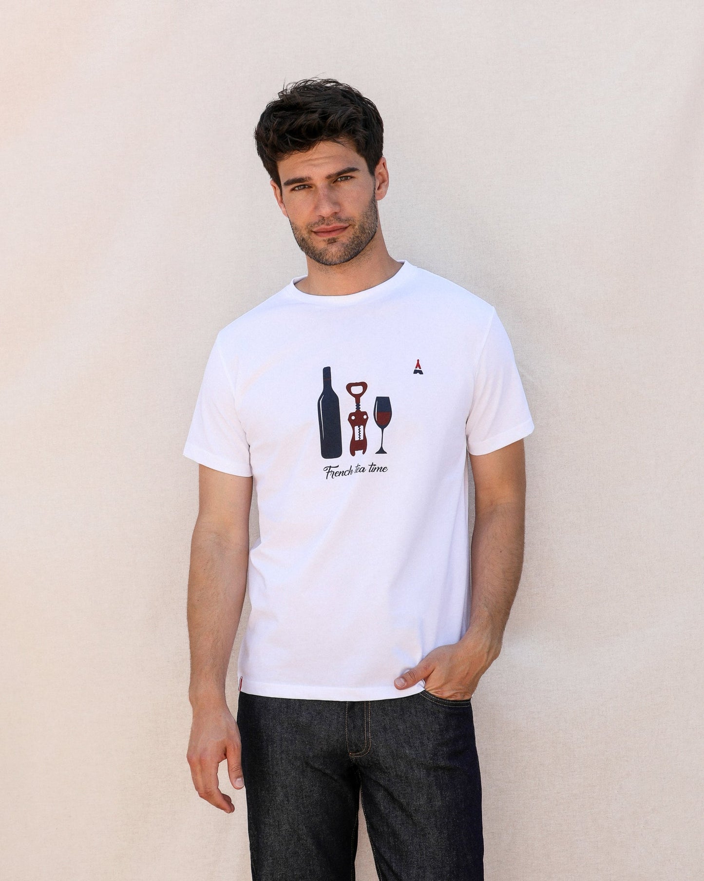 T-SHIRT APÉRO BLANC | COTON BIO