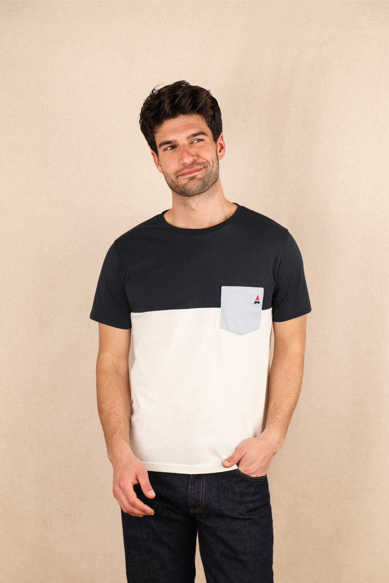 T-shirt coton bio | Cyriac | Saint James x Maison FT