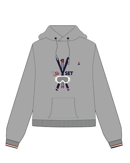 HOODIE SKI SET GRIS | COTON BIO | PRÉCOMMANDE
