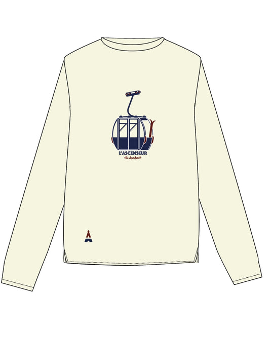 SWEAT TÉLÉCABINE CRÈME | COTON BIO | PRÉCOMMANDE