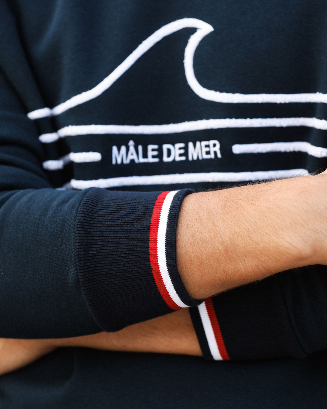 SWEATSHIRT HOMME MÂLE DE MER - COTON BIO