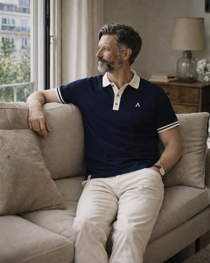 POLO RAYMOND BLEU | COTON BIO