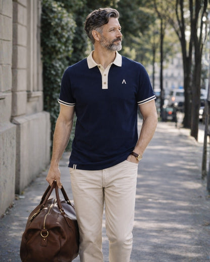 POLO RAYMOND BLEU | COTON BIO