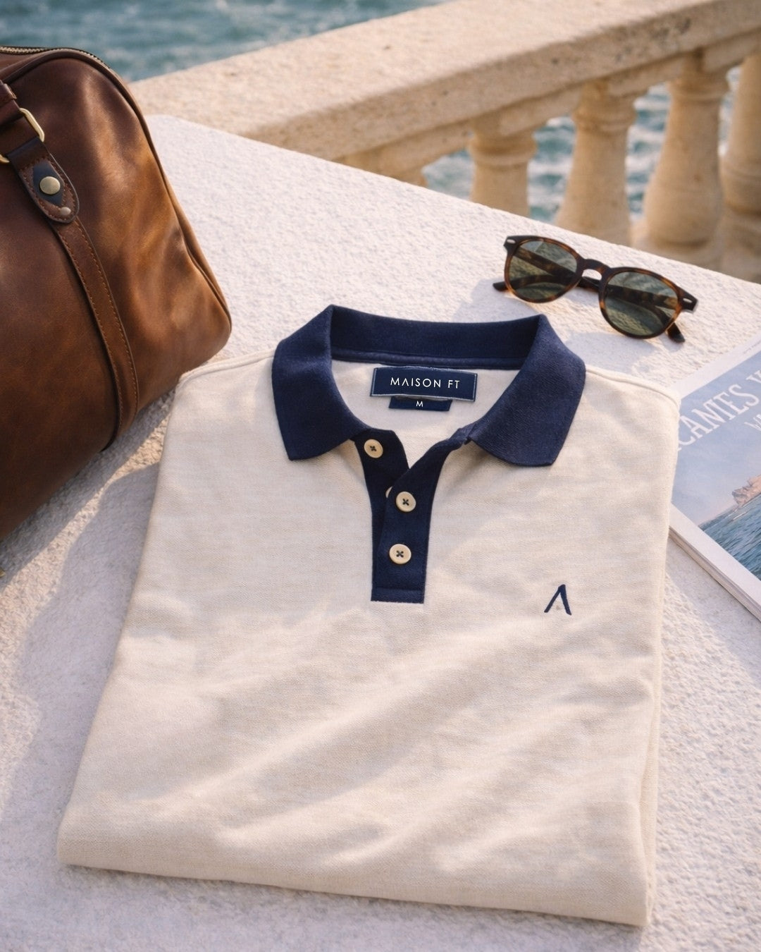 POLO RAYMOND CRÈME | COTON BIO | PRÉCOMMANDE