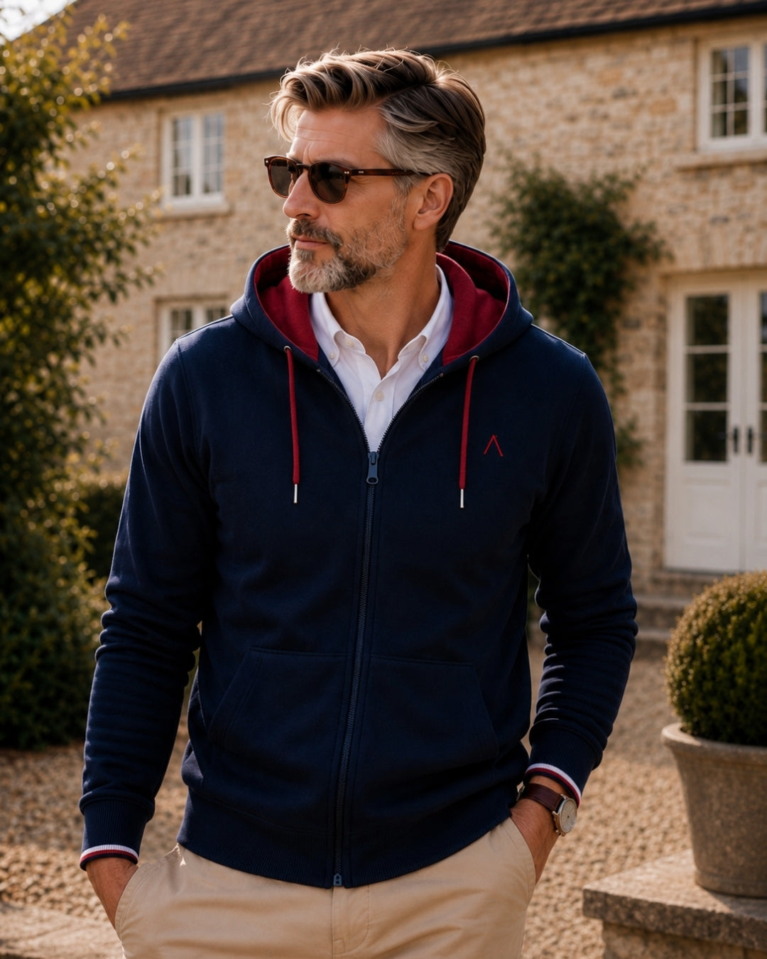 Veste_zippee_homme_-_bleu_marine_-_coton_bio_-_maison_ft_-_coupe_western