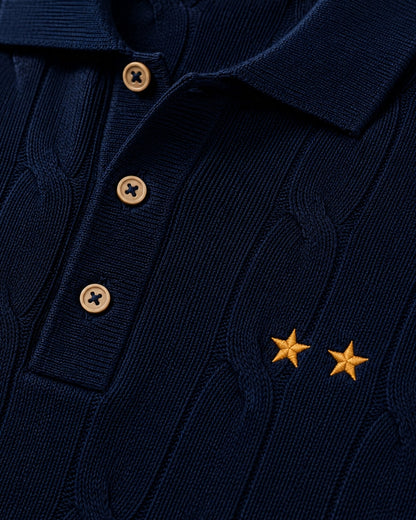 Polo Marcel bleu marine hommage équipe de france de foot