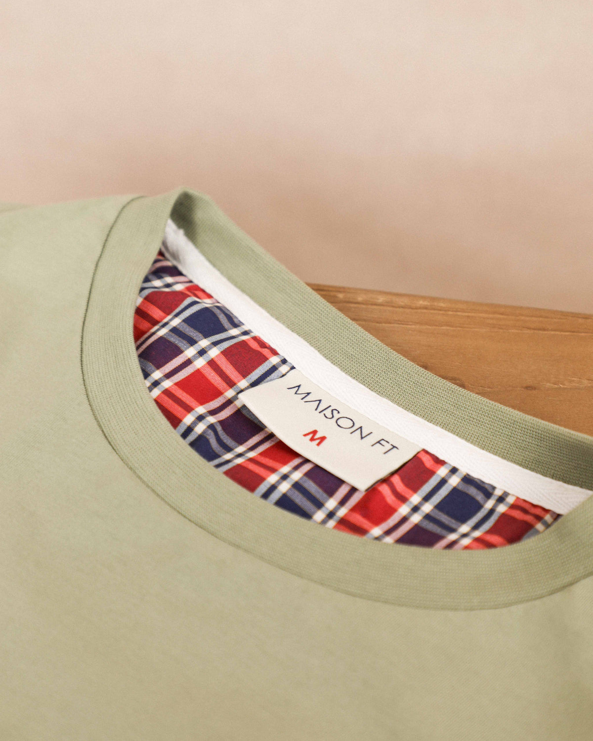 T-SHIRT HOMME VERT SAUGE - COTON BIO