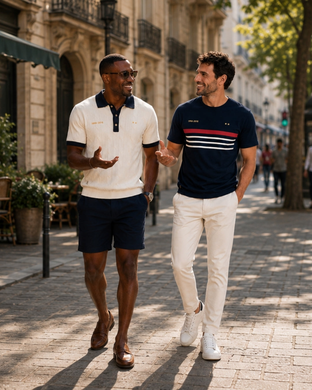polo homme équipe de france de foot - retro - maison ft - duo