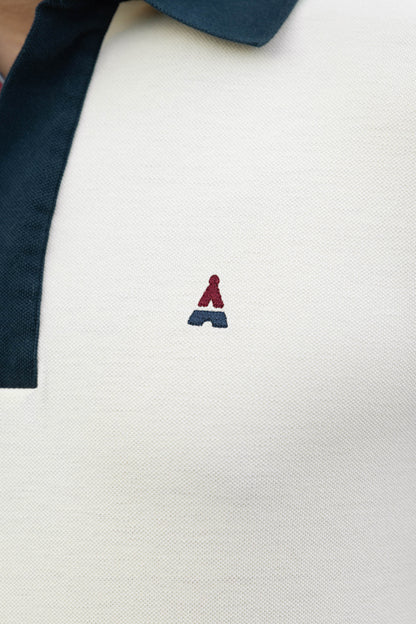 POLO MANCHE LONGUE BEIGE |  MAURICE | COTON BIO