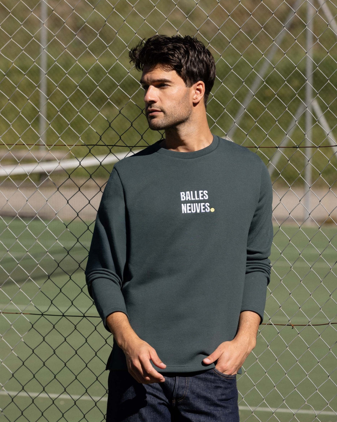 SWEAT BALLES NEUVES VERT | COTON BIO