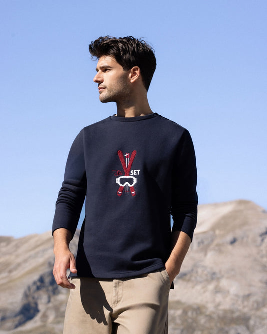 SWEAT SKI SET BLEU MARINE | COTON BIO | PRÉCOMMANDE