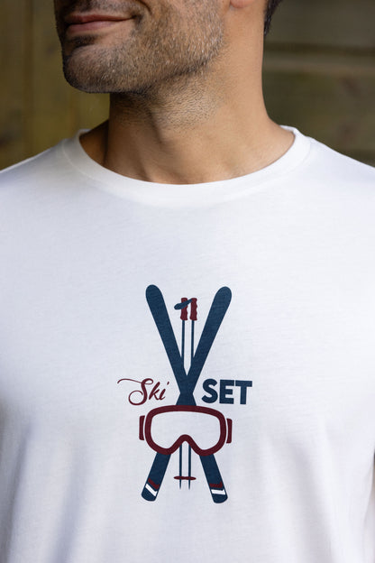T-SHIRT SKI SET CRÈME | COTON BIO