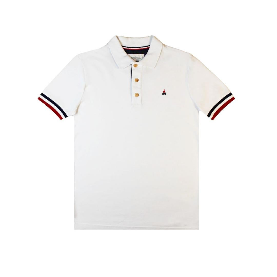 Polo Coton Bio Marine & Blanc | Paul