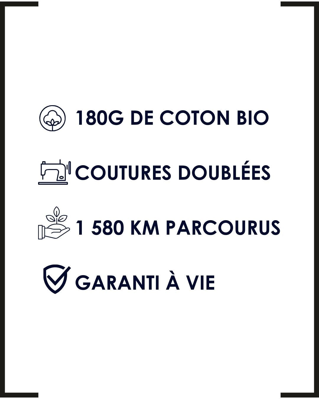 T-SHIRT HOMME GAULOIS BLEU | COTON BIO