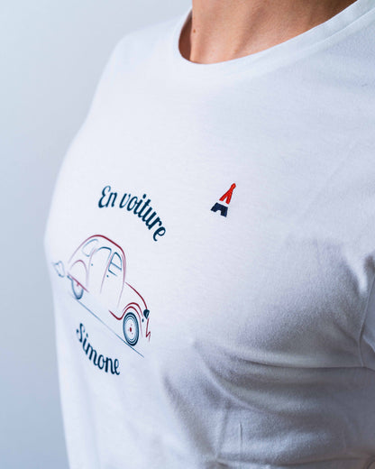 T-SHIRT homme En Voiture Simone - Coton Bio T-shirt bio - Maison FT made in France ou Bio