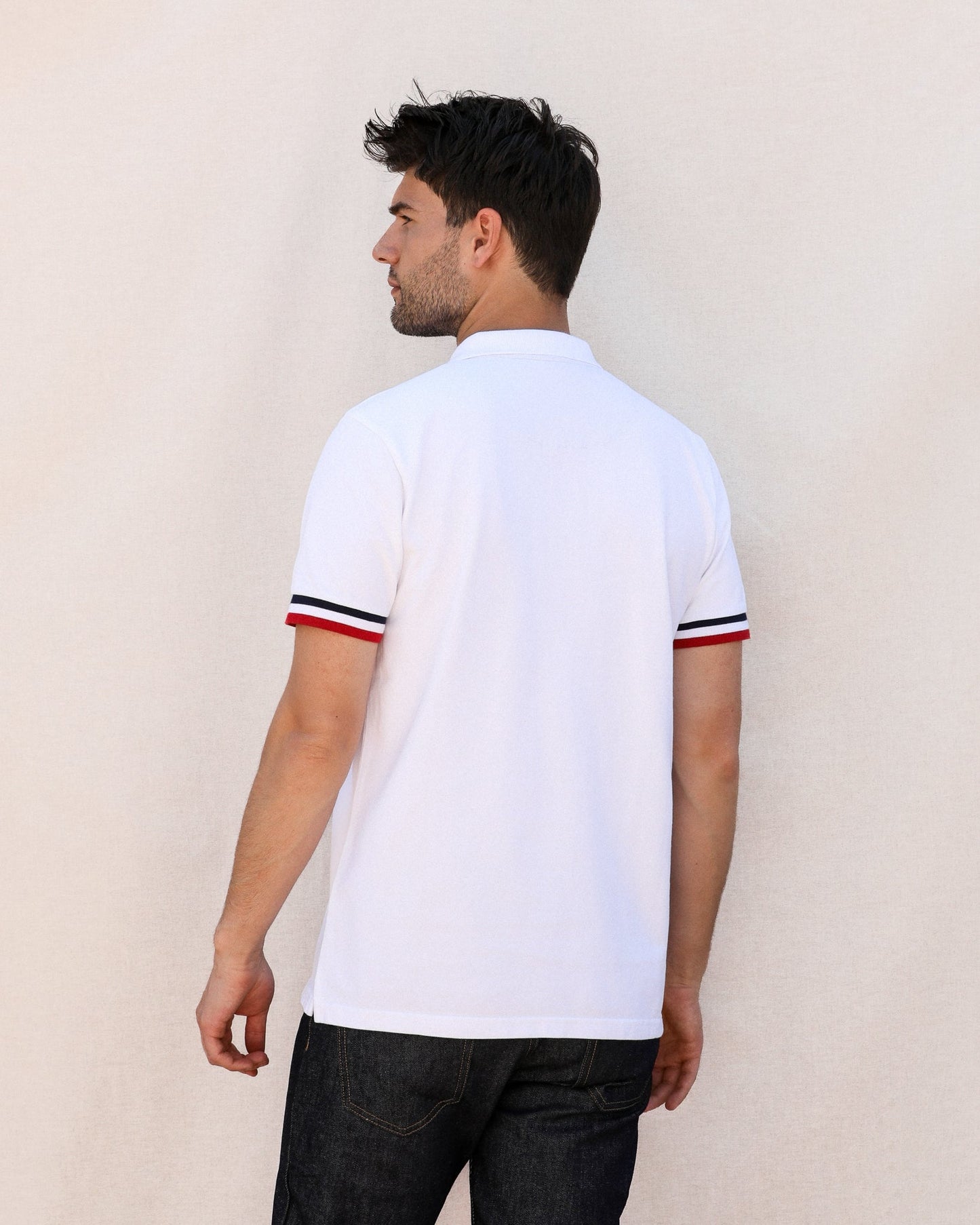 Polo Coton Bio Marine & Blanc | Paul